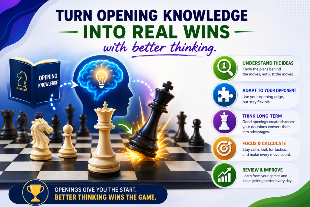 Knowing opening rules is helpful, but it is not enough. A child must also learn how to think during the game. The board will not always follow the lesson. Opponents will make strange moves. Plans will change. A piece may get attacked. A pawn may become weak. The child needs to know how to adjust.