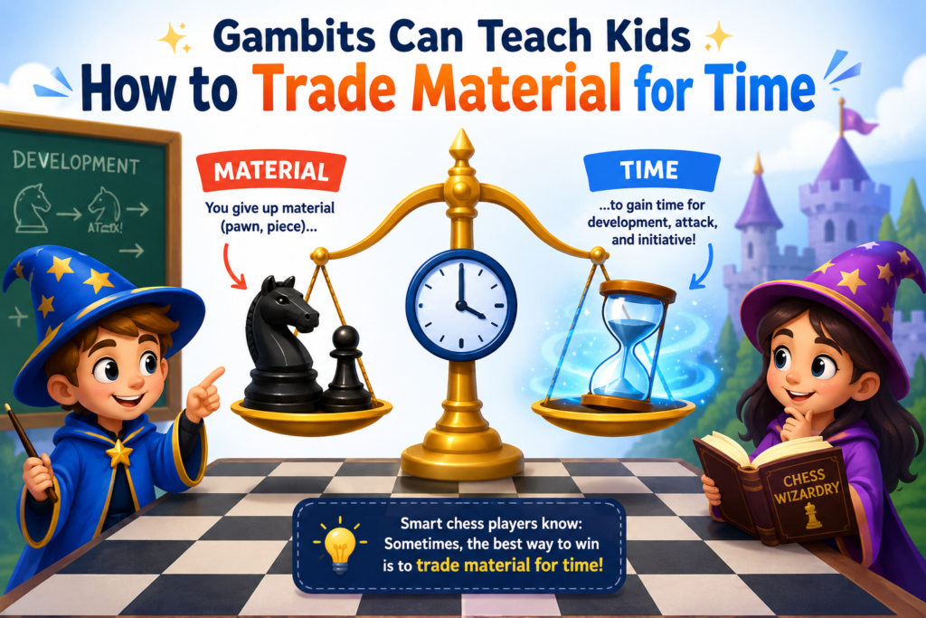 A gambit is when a player gives up a pawn, or sometimes more, to gain something else. That something may be fast development, open lines, a lead in activity, or pressure on the enemy king. Gambits are some of the most exciting tricky openings in chess because they make the game sharp right away.