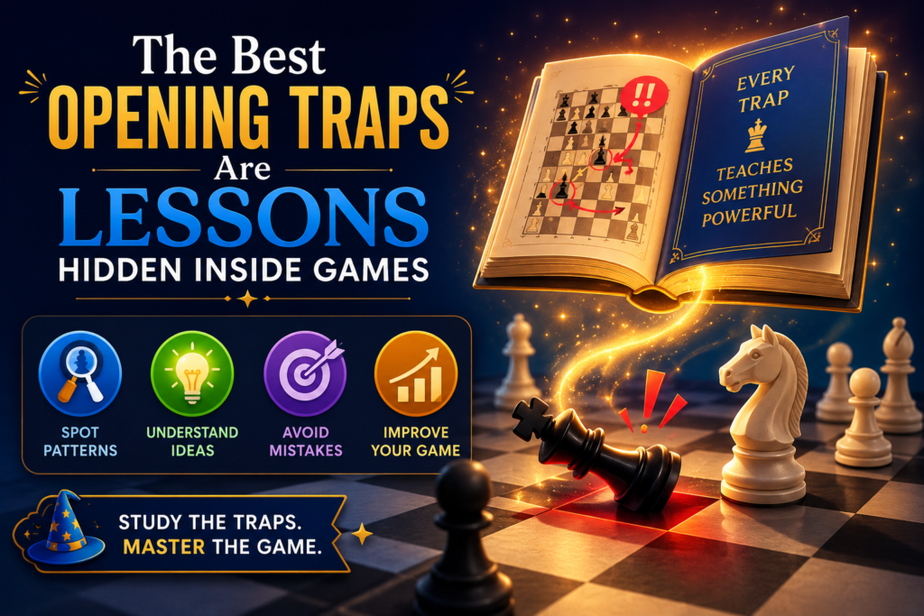 Opening traps are fun. There is no need to pretend they are not. Every chess player remembers the first time they won a queen with a clever fork or checkmated someone in the opening. Those moments feel like magic.