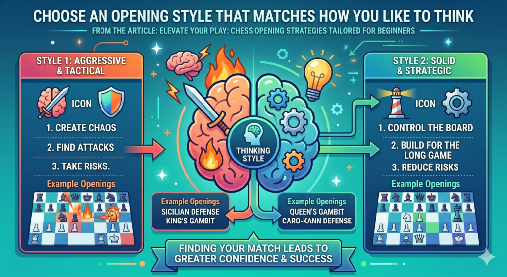 There is no single perfect opening for every beginner. Some players love open games with fast attacks. Some enjoy calm setups with steady plans. Some like direct threats. Others like slow pressure. The best beginner opening is the one that teaches good habits while keeping the student excited to learn more.