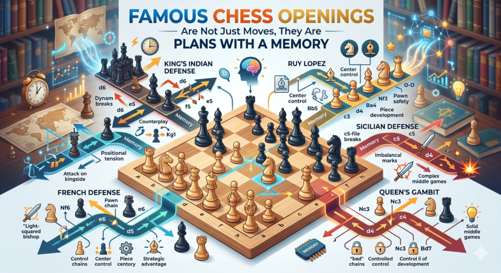 A chess opening is the start of the game, but it is also much more than that. It is the first message you send to your opponent. It says, “This is how I want to fight.” Some openings are calm. Some are sharp. Some invite danger. Some build a strong wall and wait for the right time to strike.