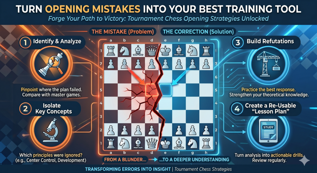Every chess player makes opening mistakes. Even strong players have games where they choose the wrong plan, forget a move, or miss a threat. The difference is that strong players learn from those mistakes.