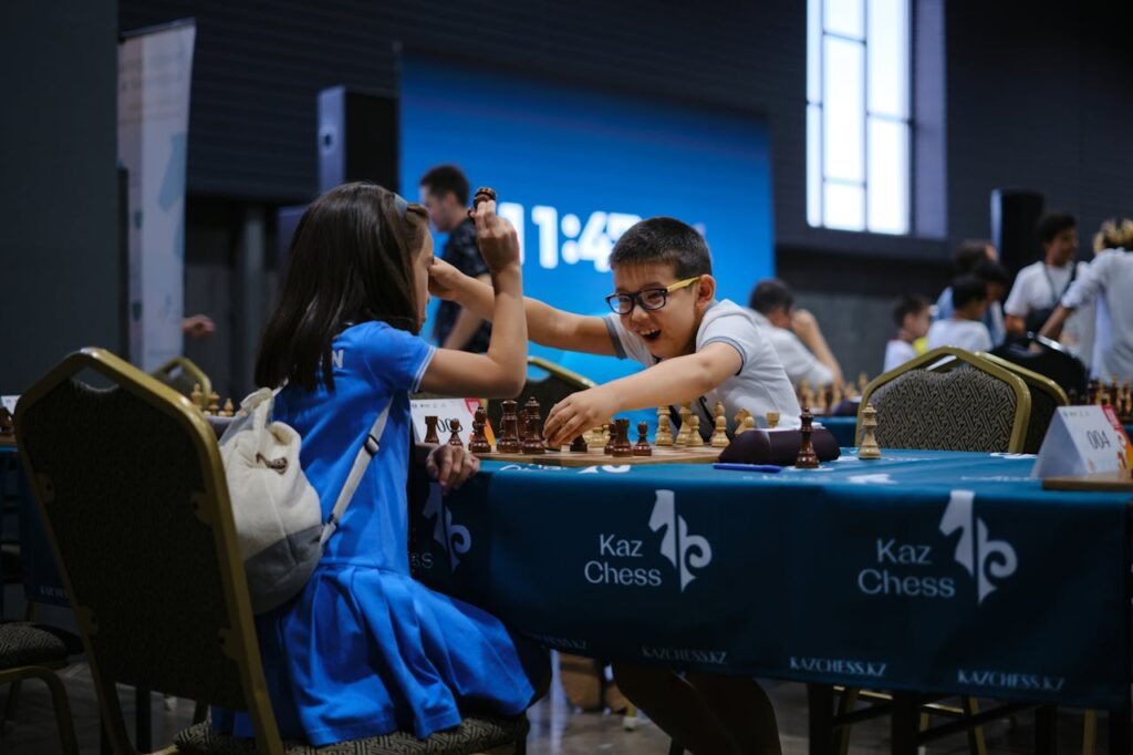 Chess is a natural choice for that. It’s calm, smart, and teaches kids to think ahead