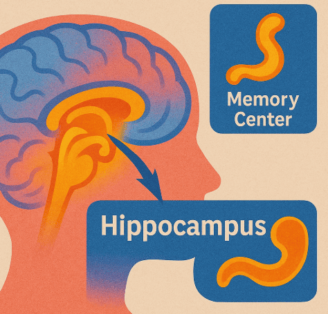 hippocampus, which stores and retrieves memories, works like a giant library, lending old books to the imagination process