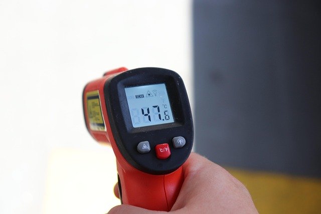 A thermometer is a tool that measures temperature, not heat. It works by using a material that changes in a predictable way when heated or cooled.