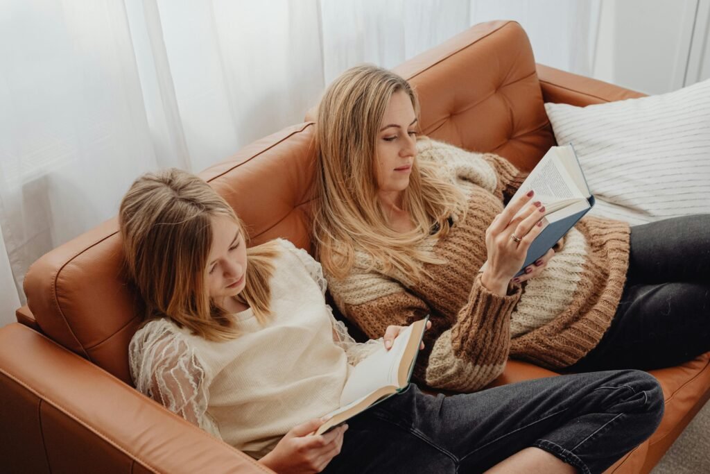Create a screen-after-reading chart your child marks each night. This turns the swap into a small game and keeps arguments low. Keep a fresh stack of high-interest texts in a basket near the reading spot so the start is easy. 