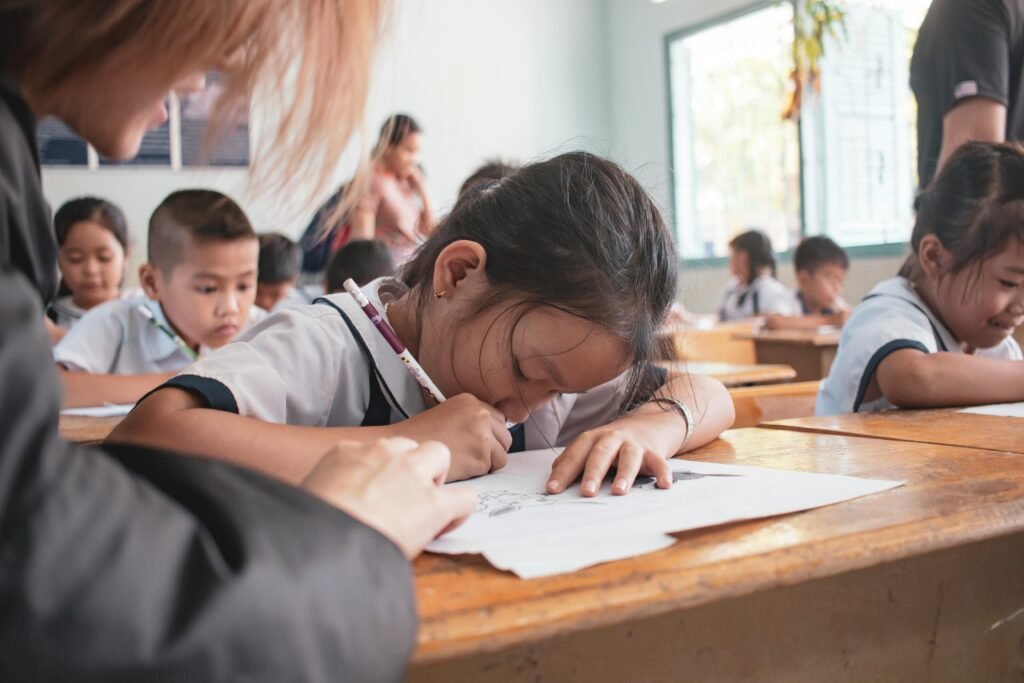 Differentiation simply means tailoring lessons to fit different skill levels and learning styles. With Chromebooks, teachers can assign materials that are adjusted to each child.