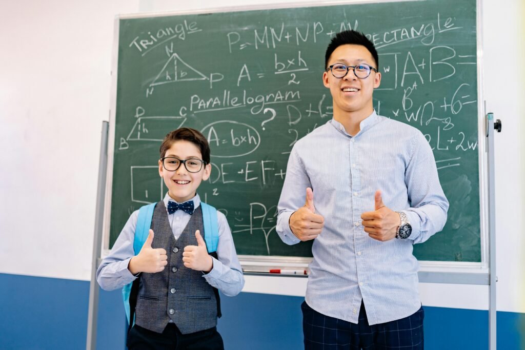 Words are tools. When a child has the right math words, ideas click faster. After rich hands-on work, students show almost half again as many key terms in their speech and writing.