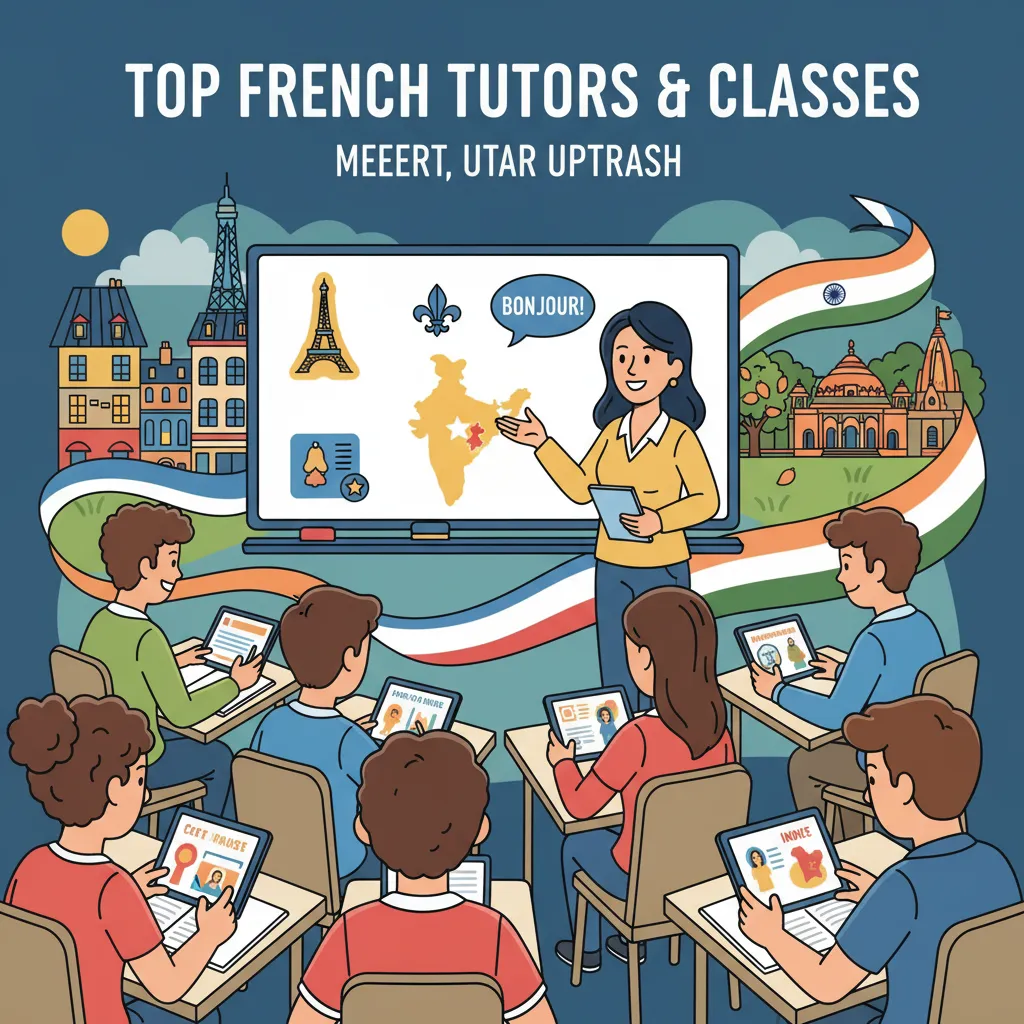 Best French tutors & classes in Meerut. IB/IGCSE & DELF prep. Improve quickly—book a free Debsie trial.