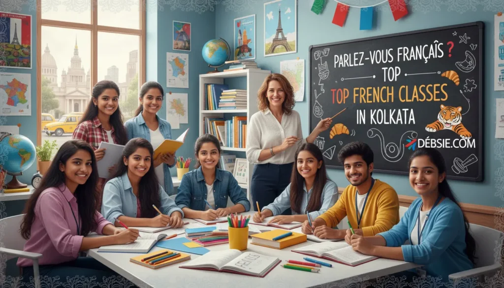 Top French tutors & classes in Kolkata. Live DELF/IGCSE prep. Speak with confidence—free Debsie trial.