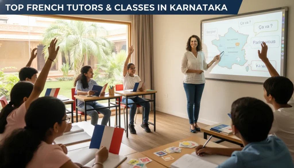 Best French tutors & classes in Karnataka. IB/IGCSE & DELF support. Speak with confidence—free Debsie trial.