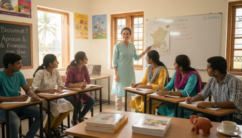 Top French tutors & classes in Tamil Nadu. Live online, IB/IGCSE & DELF prep. Build fluency fast with experts. Book a free Debsie trial.