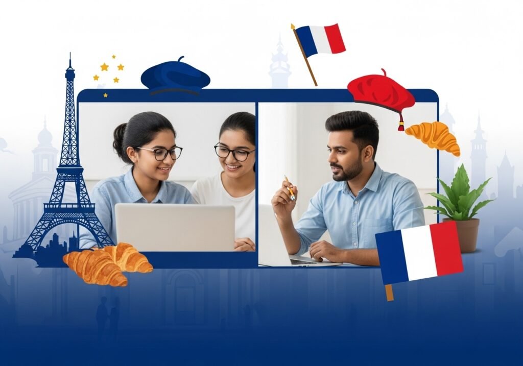 Online French training is calm, clear, and kind. Your child learns from home in a quiet corner.