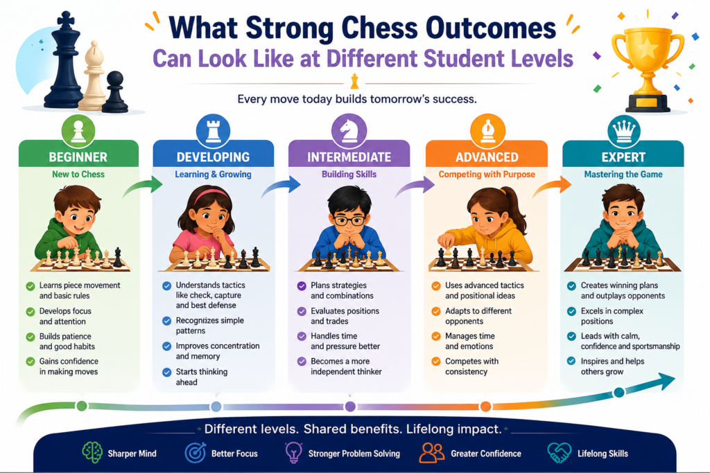 Every child starts from a different place. Some students join Debsie as complete beginners. Some already know the basics. Some have played online for months or years. Some want to join tournaments. Some simply want to enjoy chess and build sharper thinking.