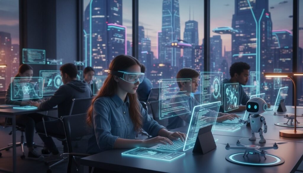 Teams plan in shared docs, write and review code in the cloud, test in the browser, and ship with a click