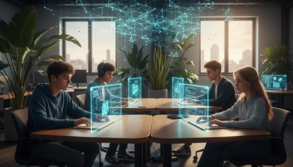 They plan in shared docs, write and review code in the cloud, test in the browser, and ship with a click.