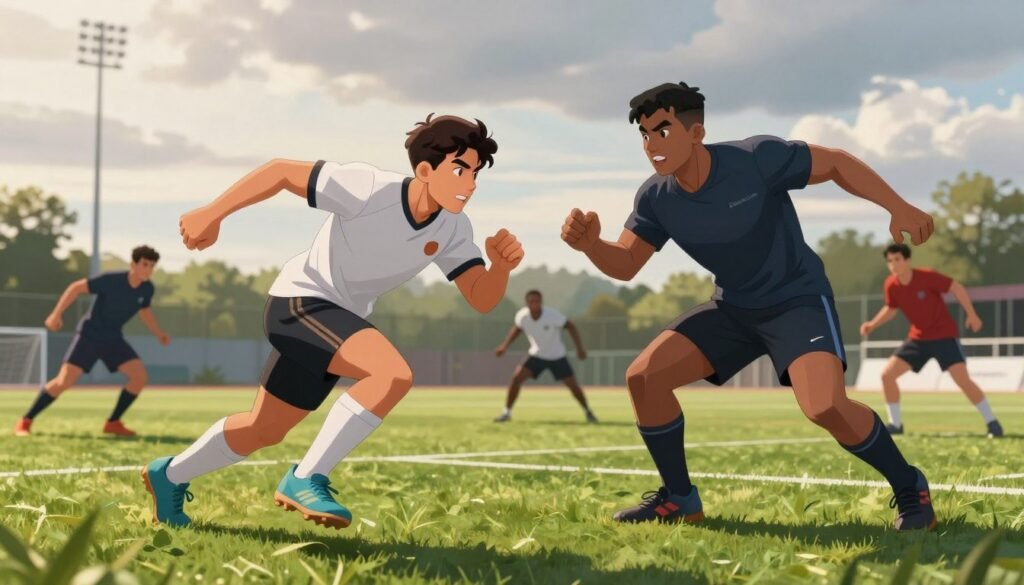 A dynamic display of early pairings that showcase diverse players in a competitive sports setting. In the foreground, two athletes in professional sports attire, one representing speed and agility, the other strength and strategy, engage in a practice drill, their expressions focused and determined. The middle ground features a well-maintained sports field, with additional athletes practicing in the background, suggesting a sense of teamwork and competition. The sky is slightly overcast, creating a dramatic lighting effect, with soft, diffused light enhancing the scene's intensity. The angle is slightly low, emphasizing the players' action and determination. The atmosphere is charged with anticipation, hinting at the potential narratives that these early pairings could define. This image is designed to capture the essence of competition and camaraderie, highlighted by the branding "Debsie.com" subtly integrated into the scene. A dynamic display of early pairings that showcase diverse players in a competitive sports setting. In the foreground, two athletes in professional sports attire, one representing speed and agility, the other strength and strategy, engage in a practice drill, their expressions focused and determined. The middle ground features a well-maintained sports field, with additional athletes practicing in the background, suggesting a sense of teamwork and competition. The sky is slightly overcast, creating a dramatic lighting effect, with soft, diffused light enhancing the scene's intensity. The angle is slightly low, emphasizing the players' action and determination. The atmosphere is charged with anticipation, hinting at the potential narratives that these early pairings could define. This image is designed to capture the essence of competition and camaraderie, highlighted by the branding "Debsie.com" subtly integrated into the scene.