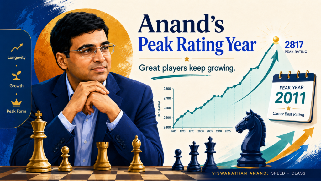 That detail matters because he was not a teenage star who faded away. He kept growing, adapting, and competing with the best players in the world for decades. His FIDE profile tracks his official rating history, while major chess records list March 2011 as his peak rating month.
