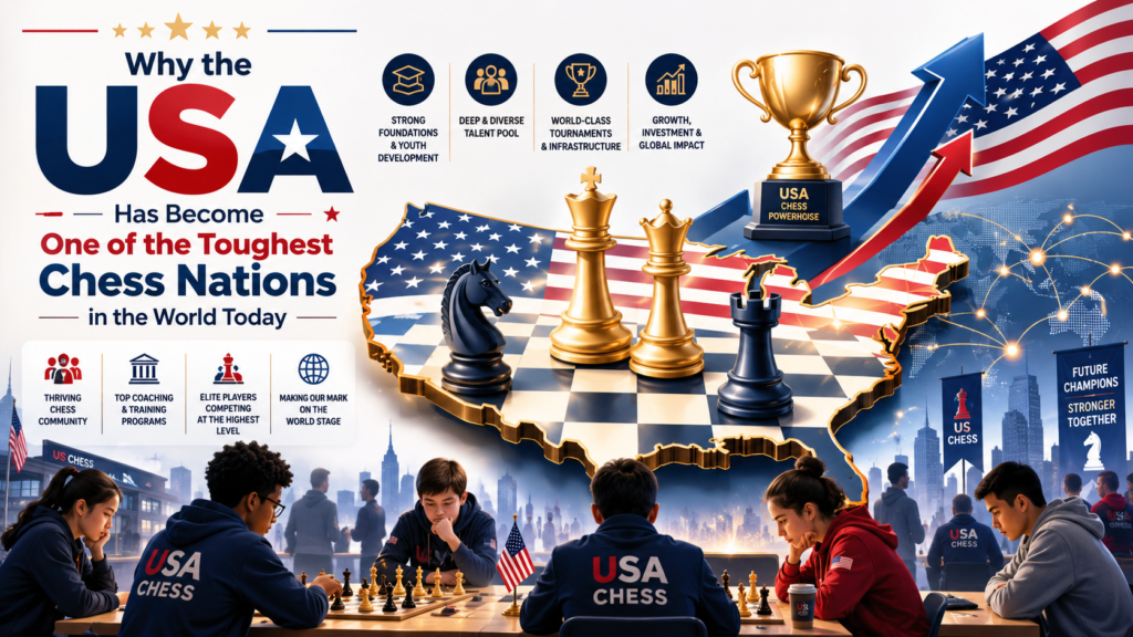 The rise of American chess is not a lucky moment. It is the result of better coaching, stronger events, online learning, and more kids getting serious at a younger age. The USA now has many players near the very top of world chess. 