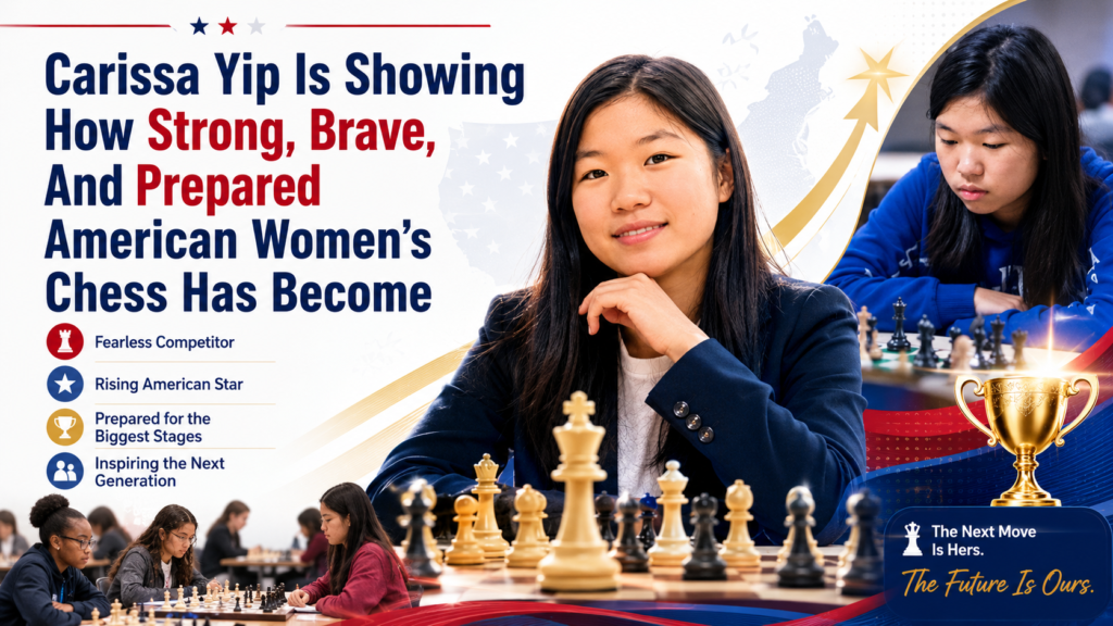 Carissa Yip belongs in any serious article about the best chess players in the USA right now. She is not just one of the strongest women players in the country. She is one of the clearest examples of how hard work, courage, and steady growth can turn a young player into a champion.