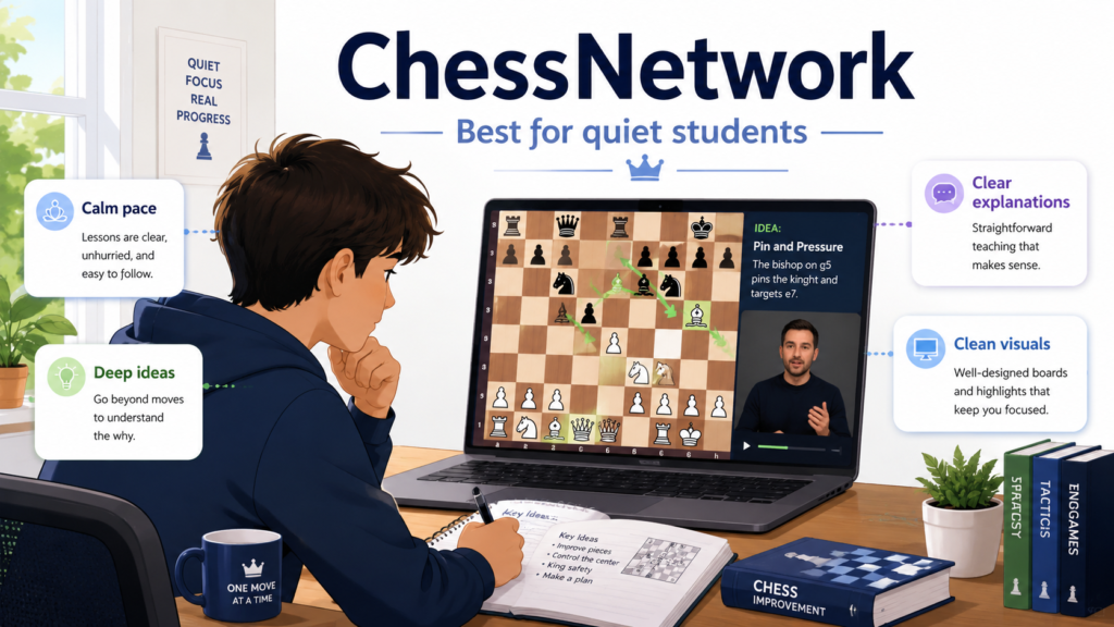 ChessNetwork, run by Jerry, is one of the older and more respected learning channels in online chess. The channel description says he is a self-taught National Master from Pennsylvania and that the purpose of the channel is to share chess knowledge to help others improve their game.