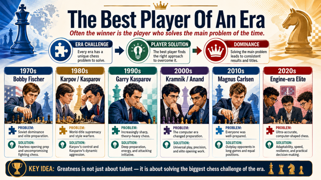 Every chess era has a main problem. The player who solves that problem usually becomes the face of the era. In the 1970s, the question was whether one player could break the old order and bring a new level of individual preparation.
