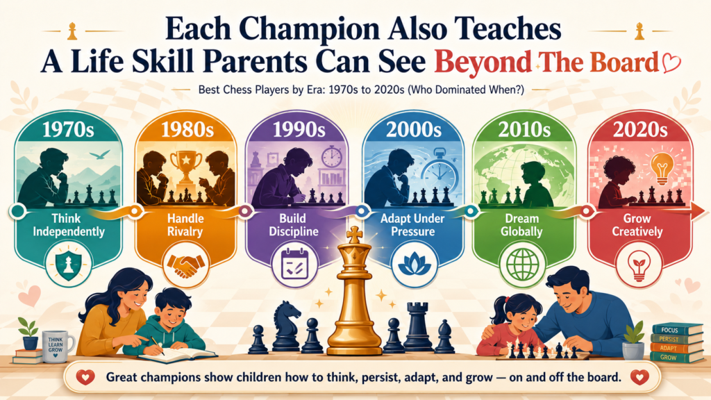 Parents often ask whether chess will help their child outside chess. The honest answer is yes, but only when the child learns in the right way. Playing random games may be fun, but guided chess can build deeper habits. It can teach a child to pause, plan, focus, recover from mistakes, and think before acting.