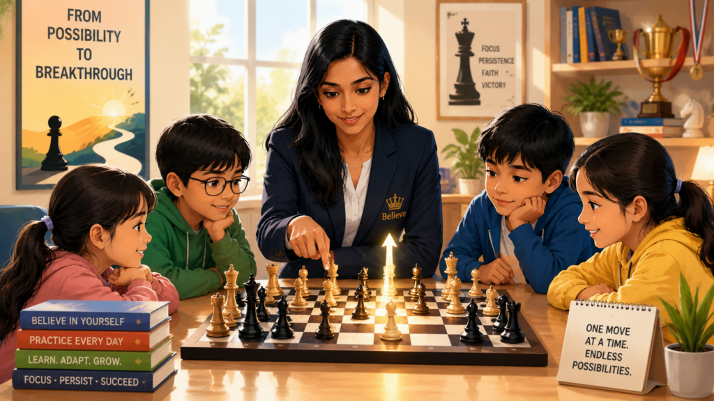 Vaishali Rameshbabu may not be in the top ten by May 2026 classical rating, but she is one of the biggest names in women’s chess right now because she won the 2026 FIDE Women’s Candidates.
