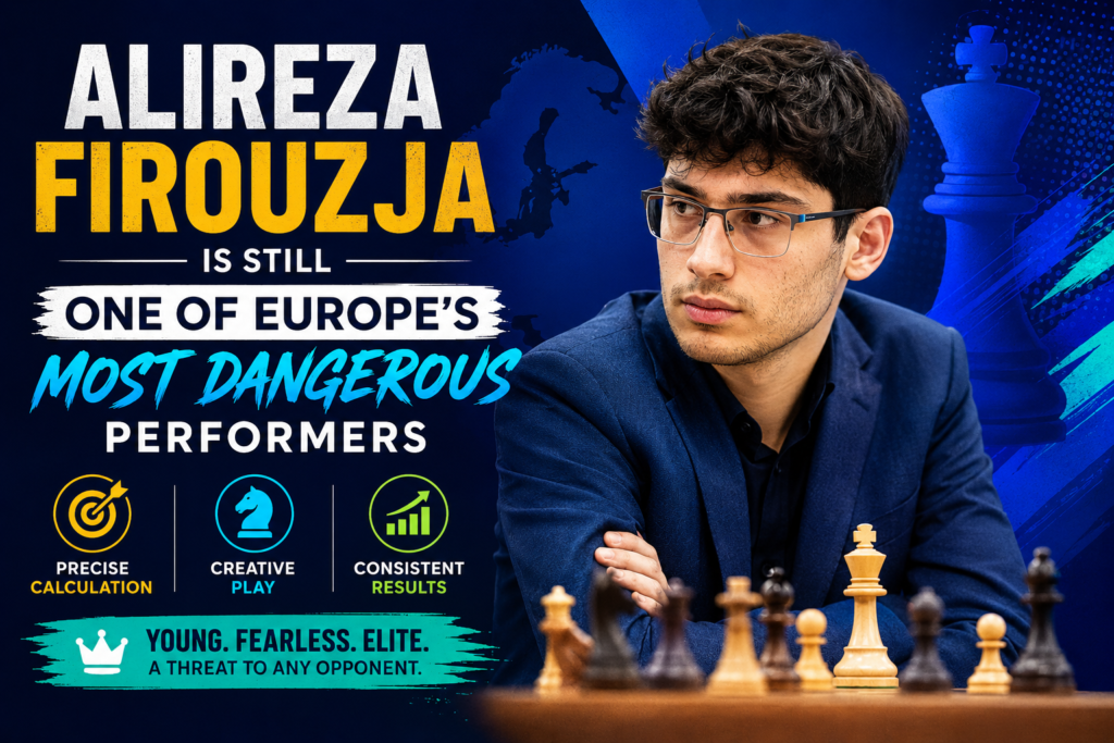 Alireza Firouzja remains one of the most dangerous players in Europe. On the May 2026 FIDE classical list, he is rated 2759, level with Vincent Keymer, and ranked eighth in the world. He plays for France, and even though his results have moved up and down at times, no serious chess fan doubts his talent.