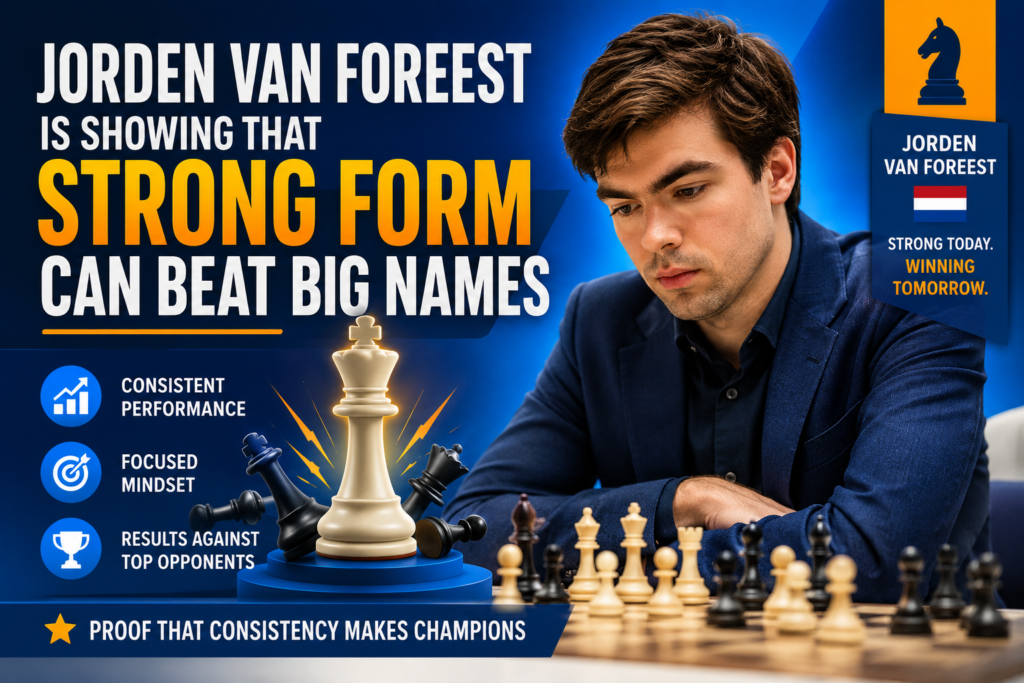 Jorden van Foreest has become one of the most interesting European players to watch right now. On the May 2026 FIDE classical list, he is ranked 16th in the world with a 2735 rating. That rating alone is impressive, but his recent win over Magnus Carlsen made even more people pay attention.