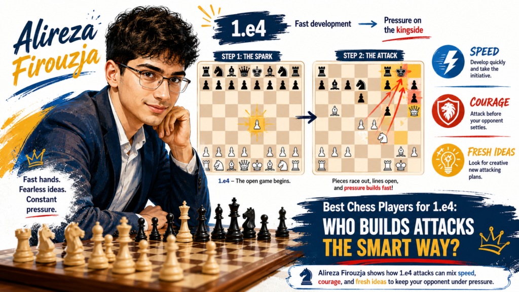 Alireza Firouzja is a powerful example for young players because his chess feels full of life. He plays with energy. He is willing to enter sharp positions. He looks for chances. He does not wait for the opponent to hand him the game.