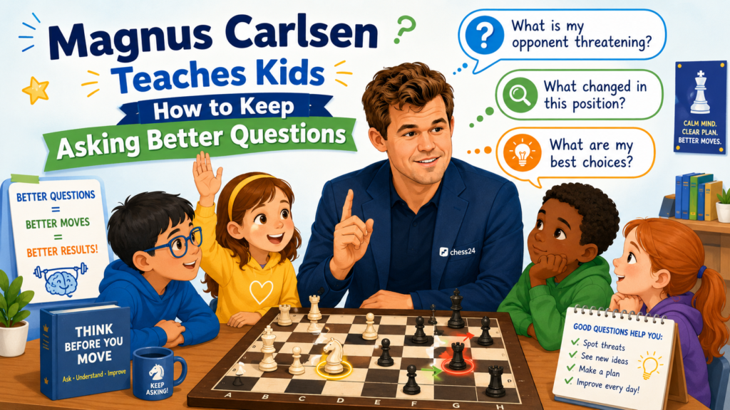 Magnus Carlsen is a great player for kids to study, but not because children should try to copy every move he plays. Some of his games are very deep. Some of his choices are hard even for strong players to explain at first.