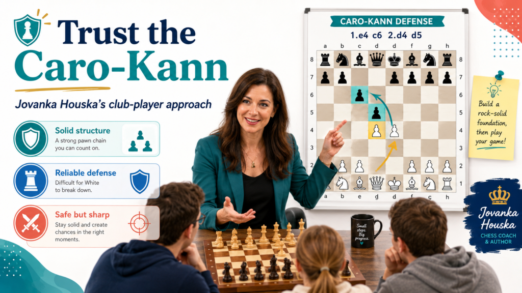 Some top grandmaster games can feel too hard for young learners. Houska’s work is helpful because it brings the opening closer to real players who want a full plan they can actually use.