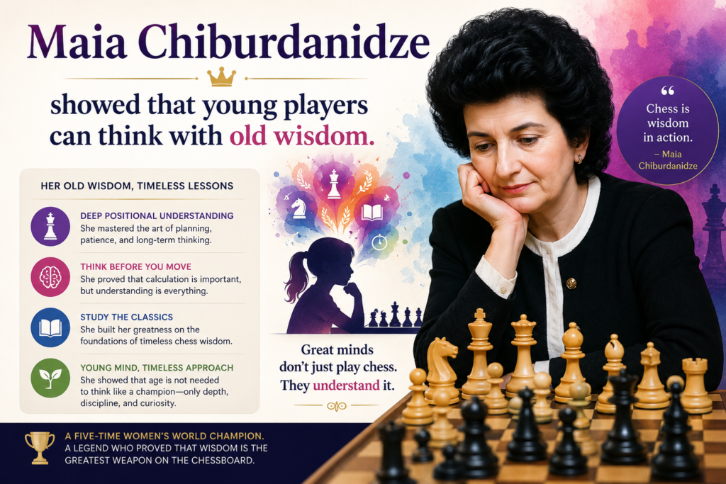 Maia Chiburdanidze became Women’s World Chess Champion at just 17 years old. That is not normal. Most players need many more years to build the calm, skill, and battle strength needed for a world title match.