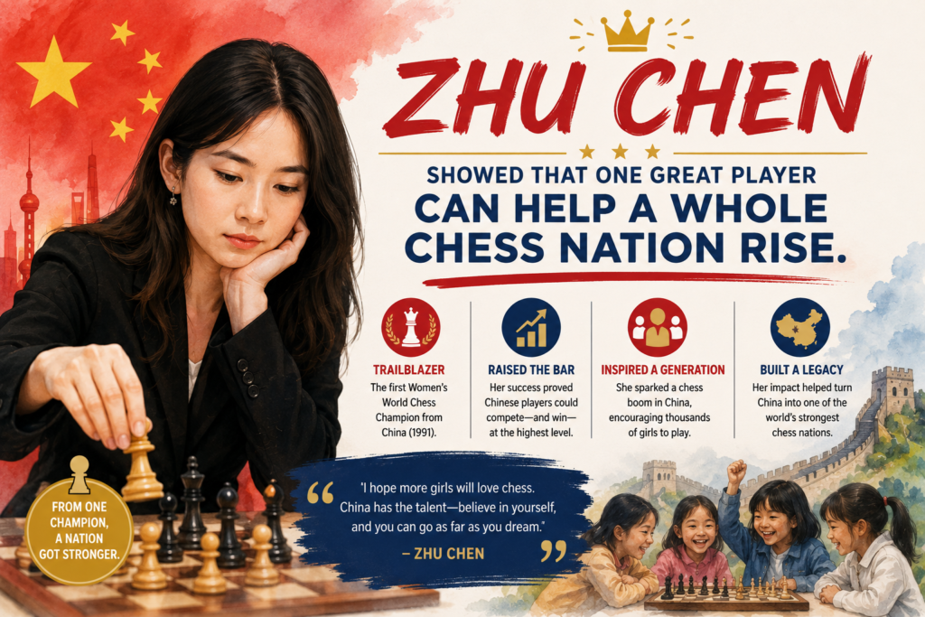 The World Chess Hall of Fame says she won the 2001 Women’s World Championship and helped China win Women’s Chess Olympiad gold in 1998, 2000, and 2002. It also notes that she played an important role in making China a major force in women’s chess over the last few decades.