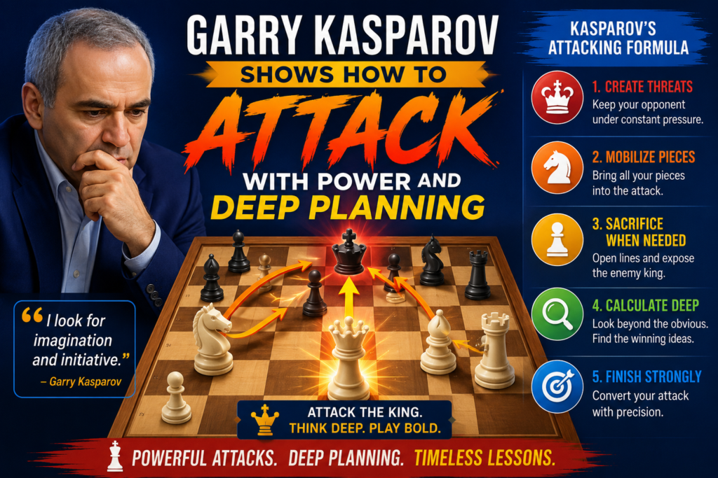 Alexander Alekhine is one of the most exciting attacking players to study because his games often feel like a slow trap closing. He did not always attack with one sudden blow. Many times, he built pressure little by little until the other king had no safe square left.