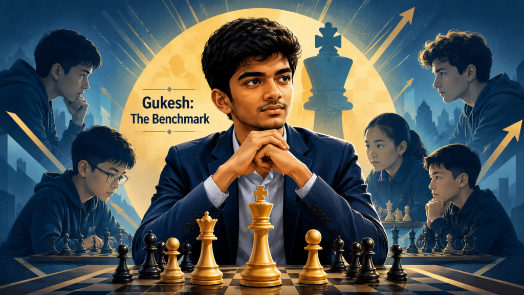 Gukesh became a global chess name because he did something that once sounded almost impossible. He became the youngest undisputed world chess champion in 2024 after defeating Ding Liren. That changed the dream for many children. 