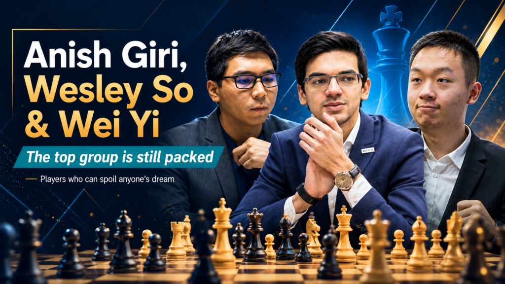 The race for 2026 and 2027 is not only about the champion and the youngest stars. The middle of the top ten and top fifteen is full of players who can ruin anyone’s tournament. FIDE’s May 2026 list places Anish Giri at number six, Wesley So at number nine, and Wei Yi at number ten, with all three sitting above 2750.