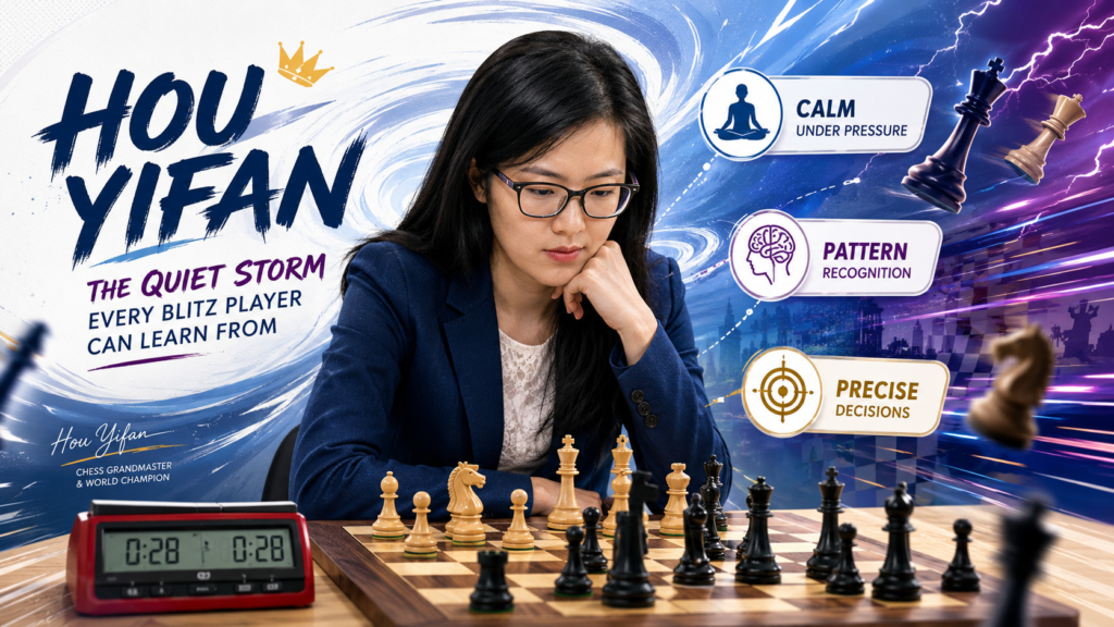 Hou Yifan is one of the most respected women chess players in history. Her style is not noisy. She does not need to make every game look like a fireworks show. Her danger comes from control. 