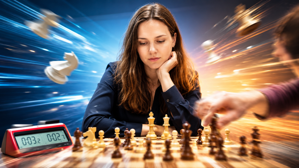 Mariya Muzychuk has a style that many young players should study because she is not only about speed. She has strong control, clear defense, and the kind of patience that can make an opponent rush. In blitz, patience sounds strange, but it is often the thing that wins.