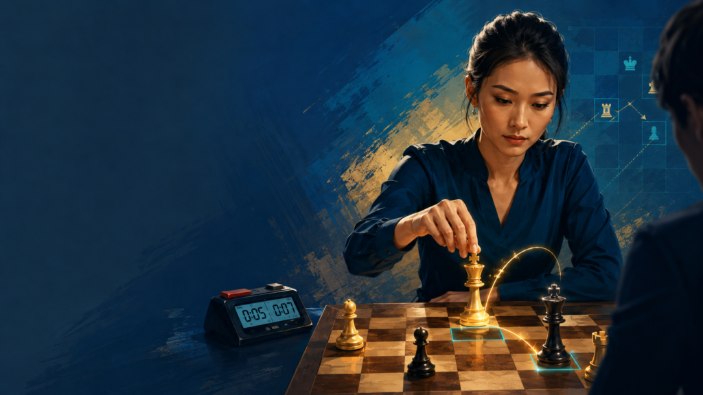 Many people think blitz games are decided only by attacks and tactics. But many serious blitz games reach endgames. This is where strong players can be even more dangerous. With little time left, a simple king and pawn ending can become harder than a wild attack.