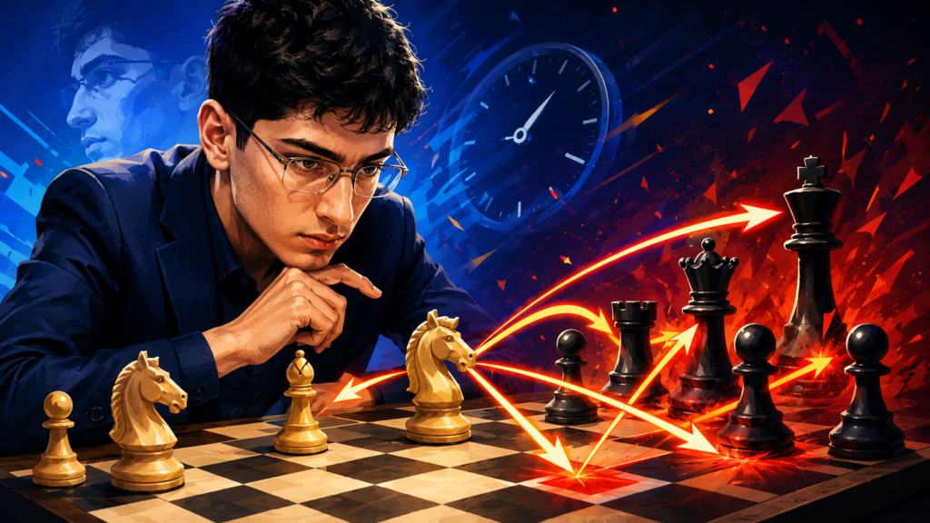Alireza Firouzja brings a different kind of danger to blitz. He is not only fast. He is sharp. He loves active pieces, open lines, sudden attacks, and positions where both kings may be in danger. Against him, even a safe move can become unsafe a few seconds later.