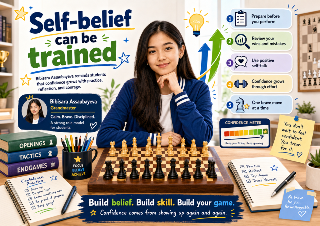 Bibisara Assaubayeva is a young player students should follow because she has built a strong career across different forms of chess. FIDE lists her as a player from Kazakhstan, born in 2004, and shows that she holds the Grandmaster and Woman Grandmaster titles.