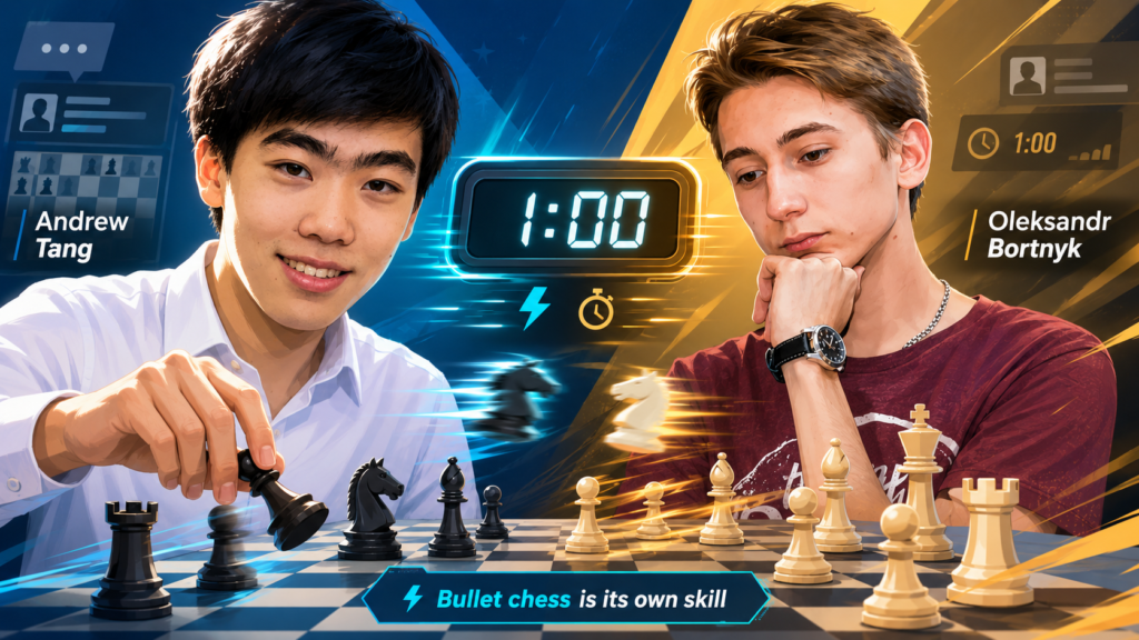 Bullet chess looks wild from the outside. Pieces fly. Clocks drop. Good players seem to move before they even think. But at the top level, bullet is not random. It is a serious skill with its own rules.