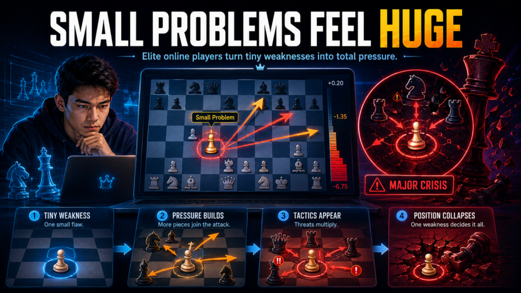 One thing elite online players do better than most people is create small problems all game long. They do not wait for a giant tactic to appear. They make tiny threats. They improve one piece. They force one awkward move. Then they do it again.
