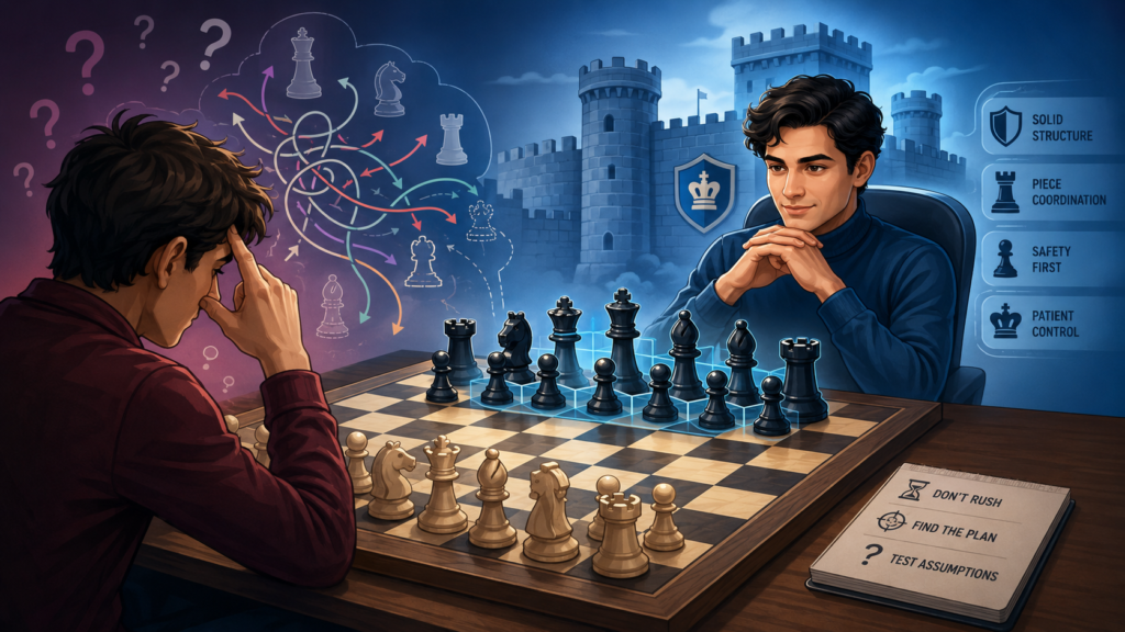Real defense is active. It is brave. It asks clear questions. What is my opponent trying to do? Which piece is loose? Which square is weak? Can I trade the right piece? Can I give back a pawn to stop danger? A strong defender is not scared of pressure. A strong defender studies pressure.
