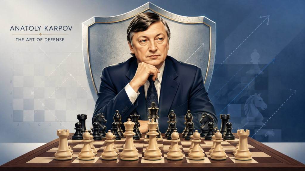 Anatoly Karpov is another giant of defensive and positional chess. He was World Chess Champion from 1975 to 1985 and later became FIDE World Champion in 1993, 1996, and 1998.