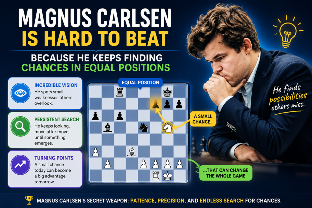 Magnus Carlsen is one of the hardest players to beat in modern chess. His FIDE profile lists him as a Norwegian Grandmaster with a standard rating of 2840 and the number one rank among active players and all players at the time of the latest profile crawl.