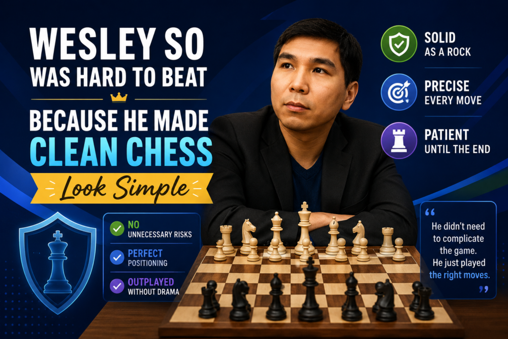 Wesley So is another modern player who is very hard to defeat. His FIDE profile lists him as a United States grandmaster, with the GM title earned in 2008, and shows him as a top-ranked active player in May 2026.