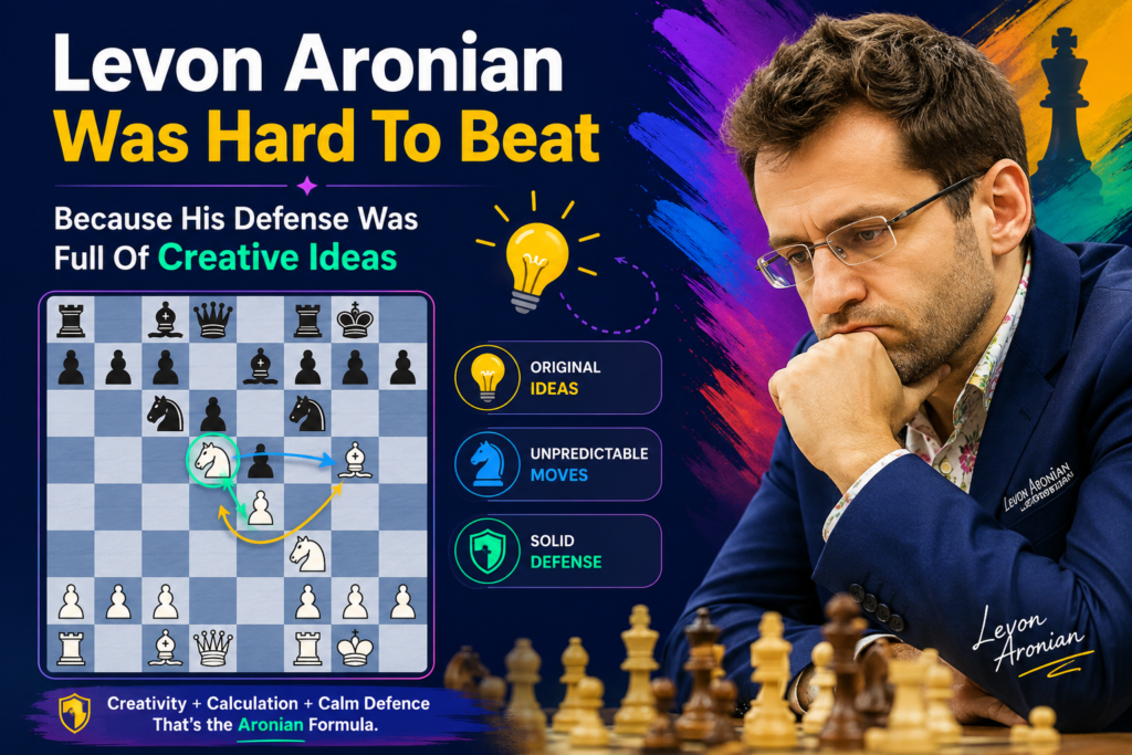 Levon Aronian is one of the most creative elite players of the modern era. His FIDE profile lists him as a United States grandmaster who earned the GM title in 2000, after first earning the International Master title in 1997.